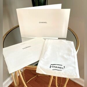Authentic Chanel booklet and handbag cloth